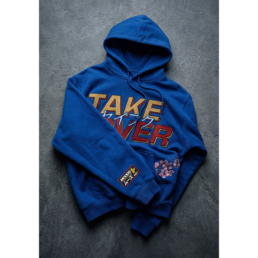 Takeover MOODS blue hoodie